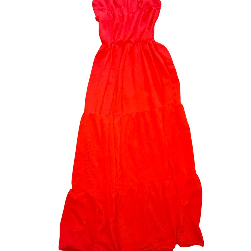 Coco Vibrant Red Maxi Dress size s/m - Picture 2 of 4